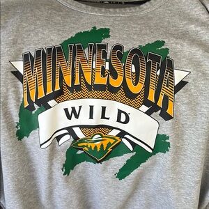 Adidas Minnesota Wild Graphic Sweatshirt - Retro Style